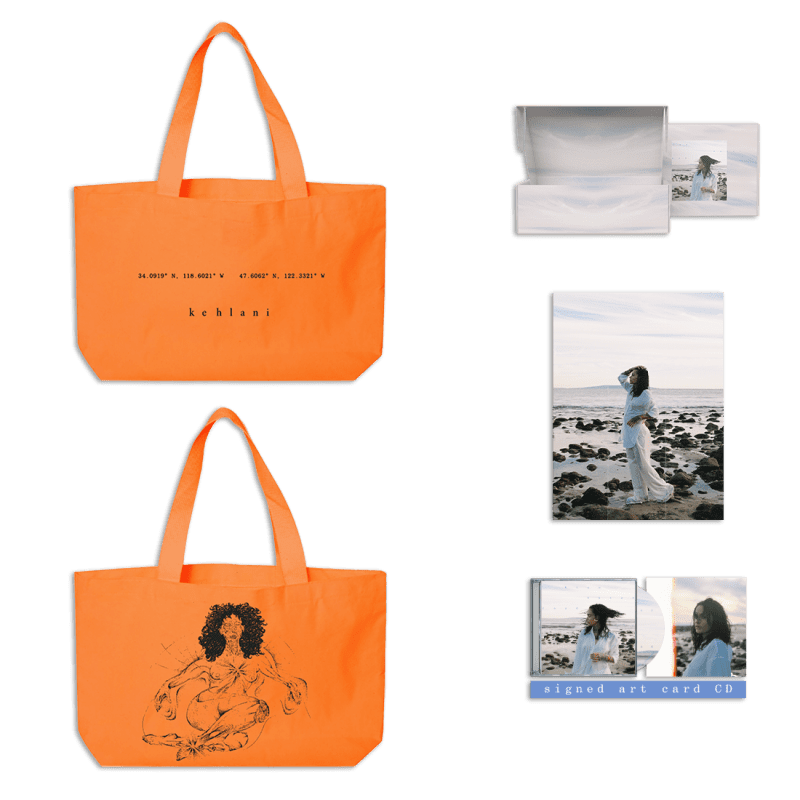 021622 Kehlani BWR ProductImages Tote Poster CD Signed