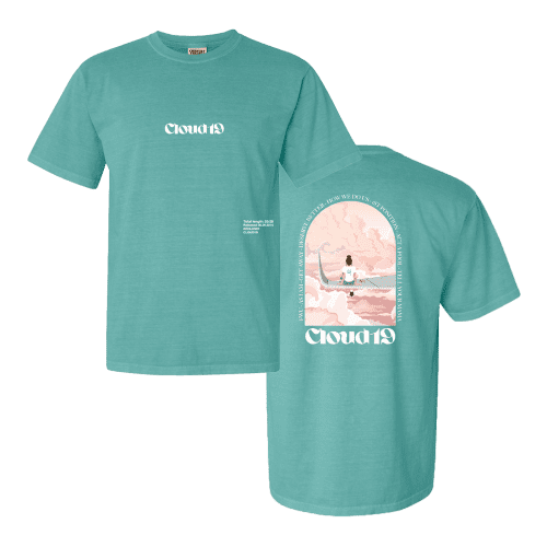 cloud 19 anniversary cover t-shirt (green)